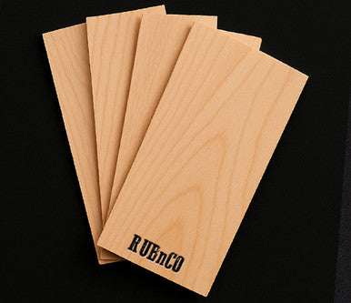 Planches de fumage en érable – 38 × 13 × 0,6 cm, bois naturel non traité
