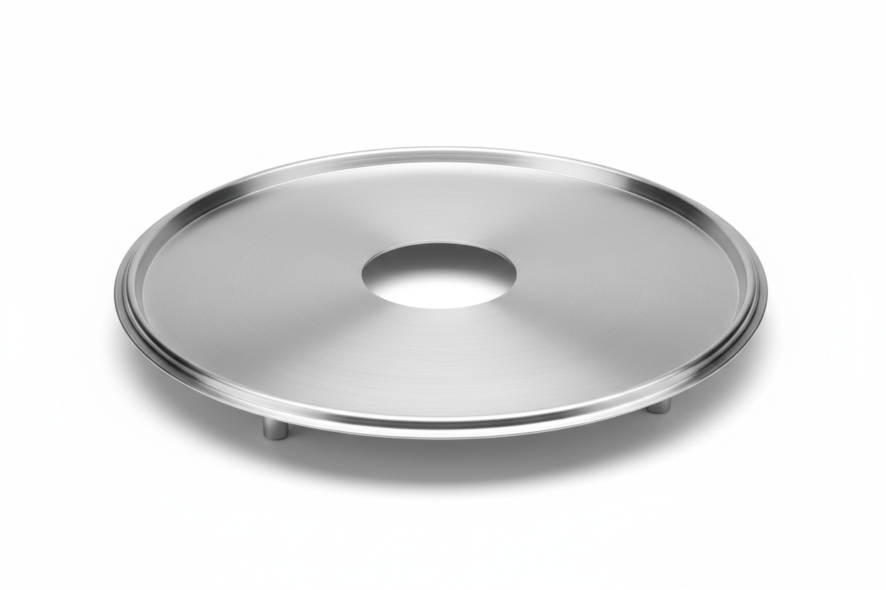 Un déflecteur de kamado en aluminium